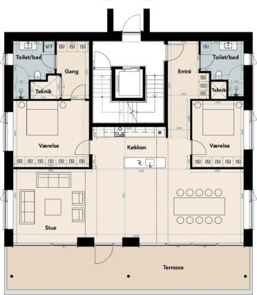 Plantegning for: Gambøtvej 35 st.