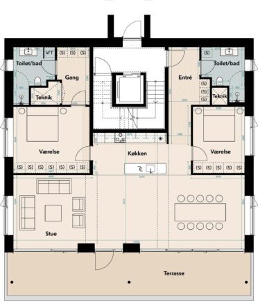 Plantegning for: Gambøtvej 39 st.